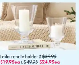 Pillow Talk Leila candle holder offer