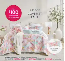 Pillow Talk 5 piece coverlet pack offer