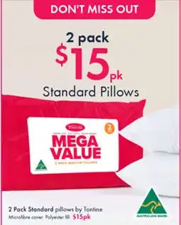 Pillow Talk Standard pillows offer