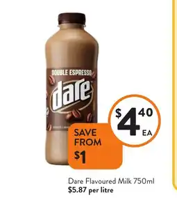 Foodworks Dare flavoured milk offer