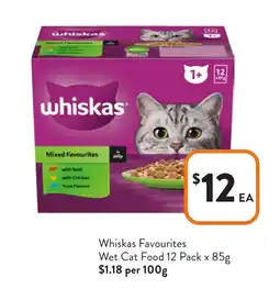 Foodworks Whiskas favourites wet cat food offer