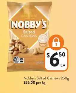 Foodworks Nobby's Salted Cashews offer