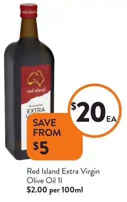 Foodworks Red Island Extra Virgin Olive Oil offer