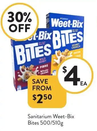 Foodworks Sanitarium Weet-Bix Bites offer