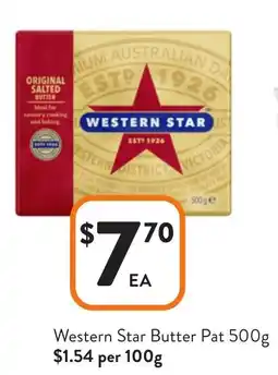 Foodworks Western Star Butter Pat offer
