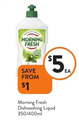 Foodworks Morning Fresh Dishwashing Liquid offer