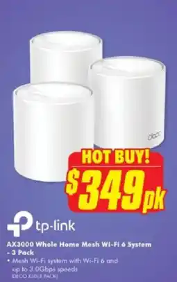 The Good Guys AX3000 Whole Home Mesh Wi-Fi 6 System offer