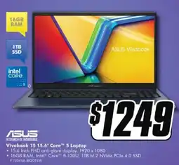 The Good Guys Vivobook 15 15.6" Core 5 Laptop offer