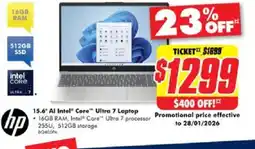 The Good Guys 15.6" Al Intel Core Ultra 7 Laptop offer