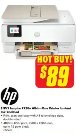 The Good Guys Envy inspire 7920 all-in-one printer instant ink enabled offer