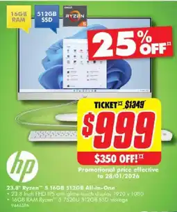 The Good Guys 23.8" Ryzen 5 16GB 512GB All-in-One offer