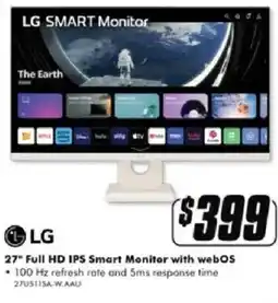 The Good Guys 27" Full HD IPS Smart Monitor with webos offer