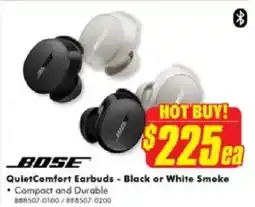The Good Guys QuietComfort Earbuds - Black or White Smoke offer