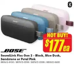 The Good Guys SoundLink Flex Gen 2 - Black, Blue Dusk, Sandstone or Petal Pink offer