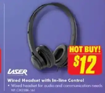 Wired Headset with In-line Control