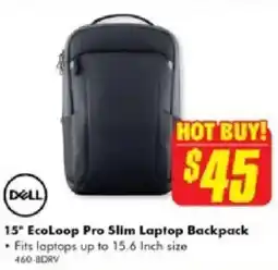 The Good Guys 15" EcoLoop Pro Slim Laptop Backpack offer