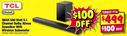 JB Hi-Fi Q65H 580 Watt 5.1 Channel Dolby Atmos Soundbar With Wireless Subwoofer offer