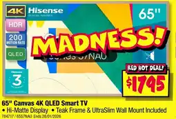 JB Hi-Fi 65" Canvas 4K QLED Smart TV offer