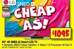 JB Hi-Fi 55" 4K QNED AI Smart LED TV offer