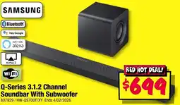 JB Hi-Fi Q-Series 3.1.2 Channel Soundbar With Subwoofer offer