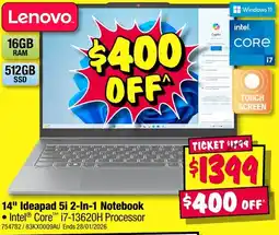 JB Hi-Fi 14" Ideapad 5i 2-In-1 Notebook offer