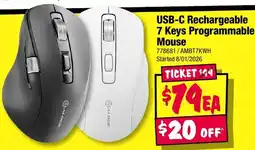 JB Hi-Fi USB-C Rechargeable 7 Keys Programmable Mouse offer