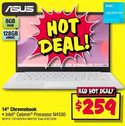 JB Hi-Fi Asus 14" chromebook offer