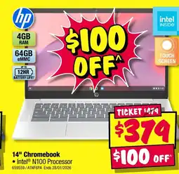 JB Hi-Fi Hp 14" chromebook offer