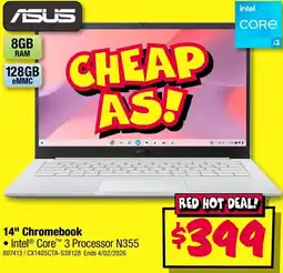 JB Hi-Fi Asus 14" chromebook offer
