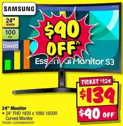 JB Hi-Fi Samsung 24" monitor offer
