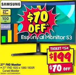 JB Hi-Fi Samsung 27" fhd monitor offer