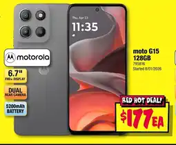JB Hi-Fi Motorola moto g15 offer