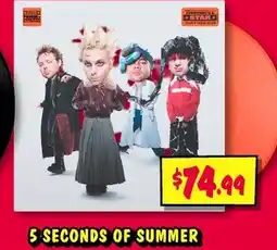 JB Hi-Fi 5 seconds of summer offer