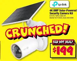 JB Hi-Fi Tp-link 4k 8mp solar-powered security camera kit offer