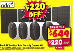 JB Hi-Fi Arlo pro 6 offer