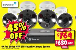 JB Hi-Fi Swann 6k pro series nvr 2tb security camera system offer