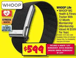 JB Hi-Fi Whoop life offer