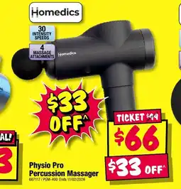 JB Hi-Fi Physio pro percussion massager offer