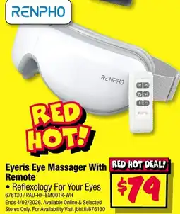 JB Hi-Fi Eyeris eye massager with remote offer
