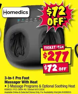 JB Hi-Fi 3-in-1 pro foot massager with heat offer