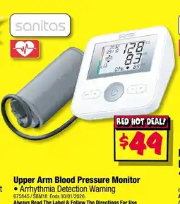 JB Hi-Fi Upper arm blood pressure monitor offer