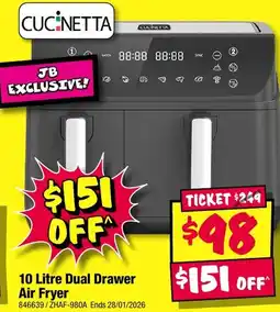 JB Hi-Fi Dual drawer air fryer offer