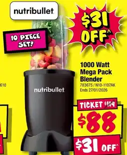 JB Hi-Fi 1000 watt mega pack blender offer