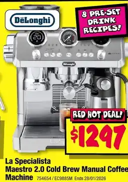 JB Hi-Fi La specialista maestro 2.0 cold brew manual coffee machine offer