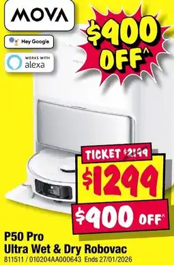 JB Hi-Fi P50 pro ultra wet & dry robovac offer