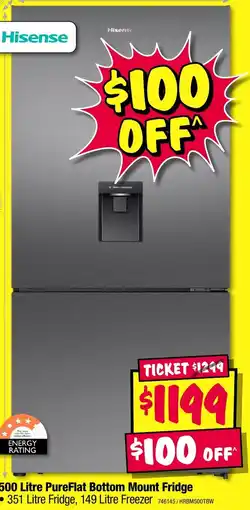 JB Hi-Fi Pureflat bottom mount fridge offer