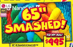 JB Hi-Fi 65" 4k nanocell al smart led tv offer