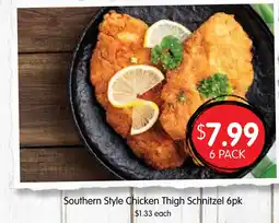 Spudshed Southern style chicken thigh schnitzel offer