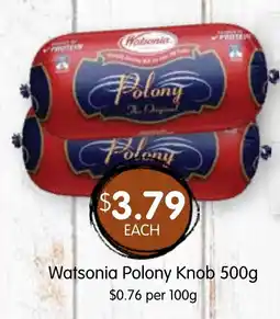 Spudshed Watsonia Polony Knob offer