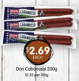 Spudshed Don Cabanossi offer